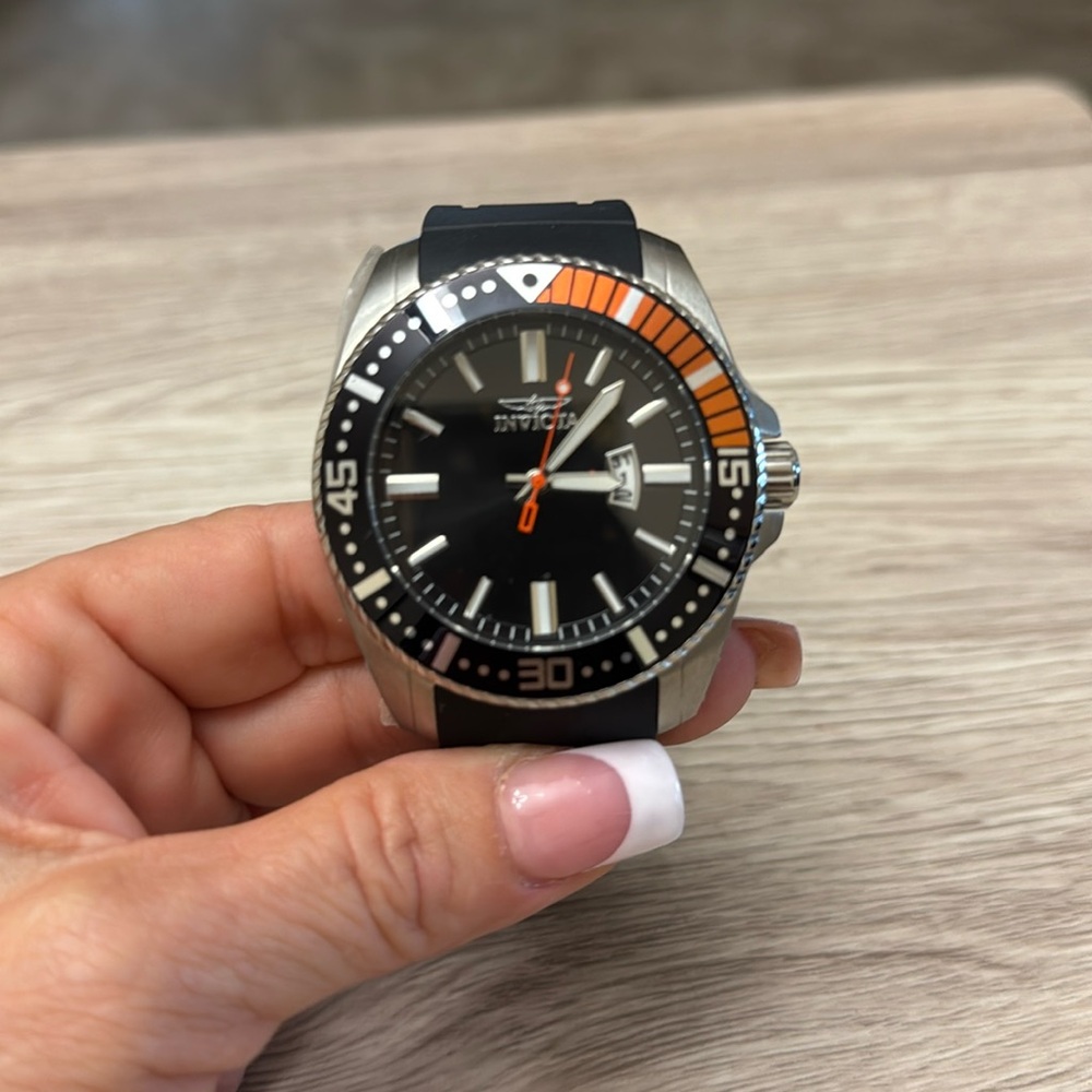 48”mm Two Tone Bezel Watch with date stamp